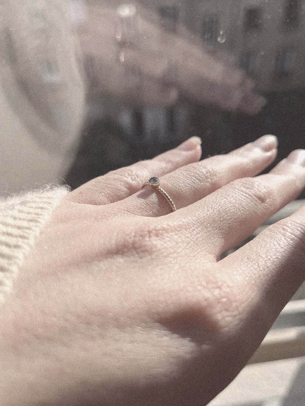 La bague, juste après la demande